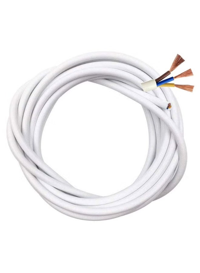 فكسر كابل كهرباء فيكسر مرن PVC ثلاثي النواة – مقاس 1.5 مم² و 2.5 مم²، طول 5 متر، موصلات نحاسية عالية الجودة للاستخدام الداخلي - Image 1